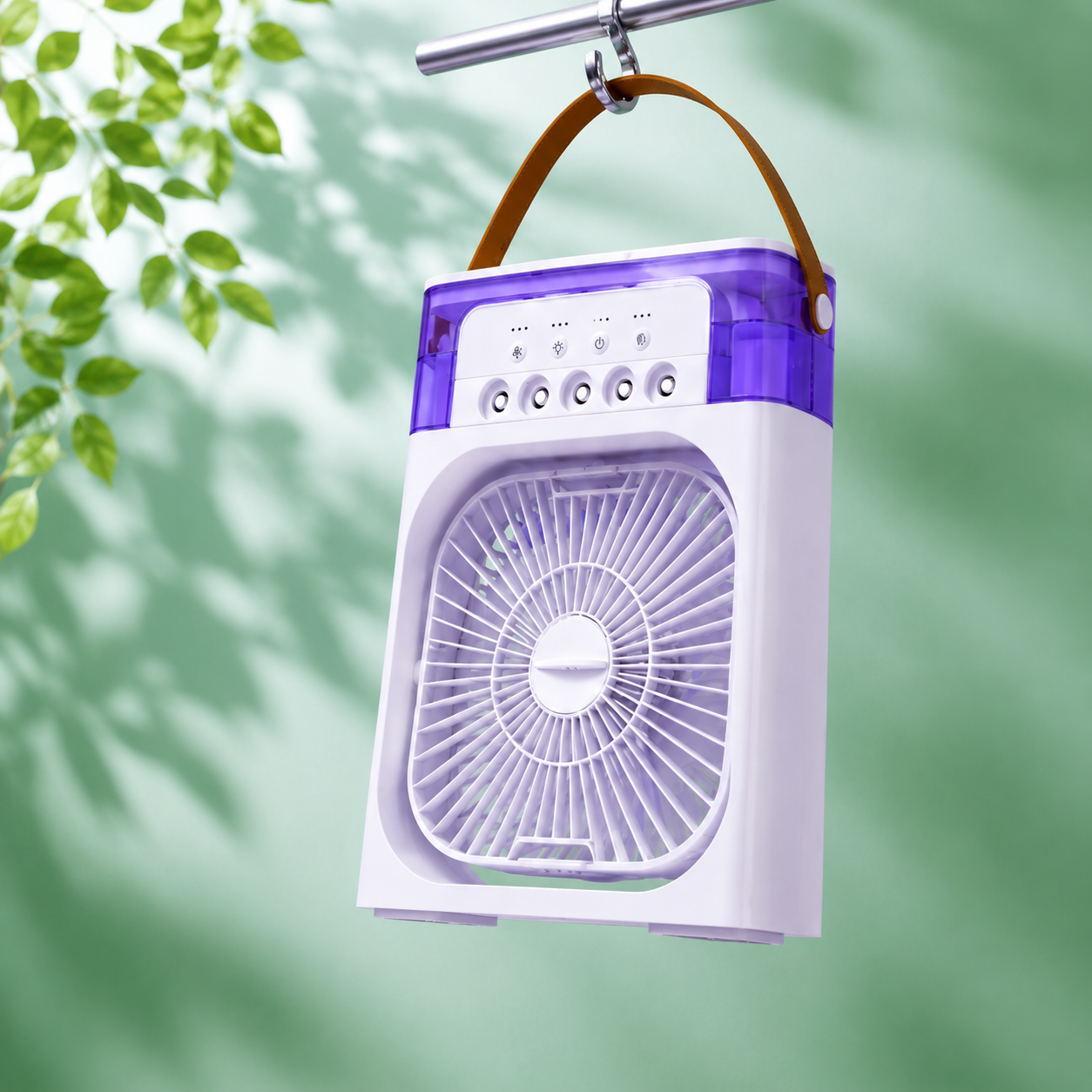 Mini Portable Air Cooler Fan – Rechargeable USB Cooling Fan with Mist Spray!!