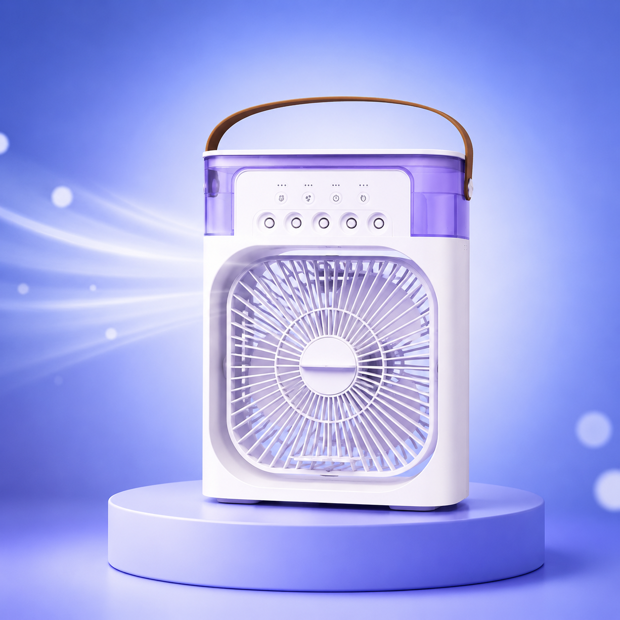 Mini Portable Air Cooler Fan – Rechargeable USB Cooling Fan with Mist Spray!!