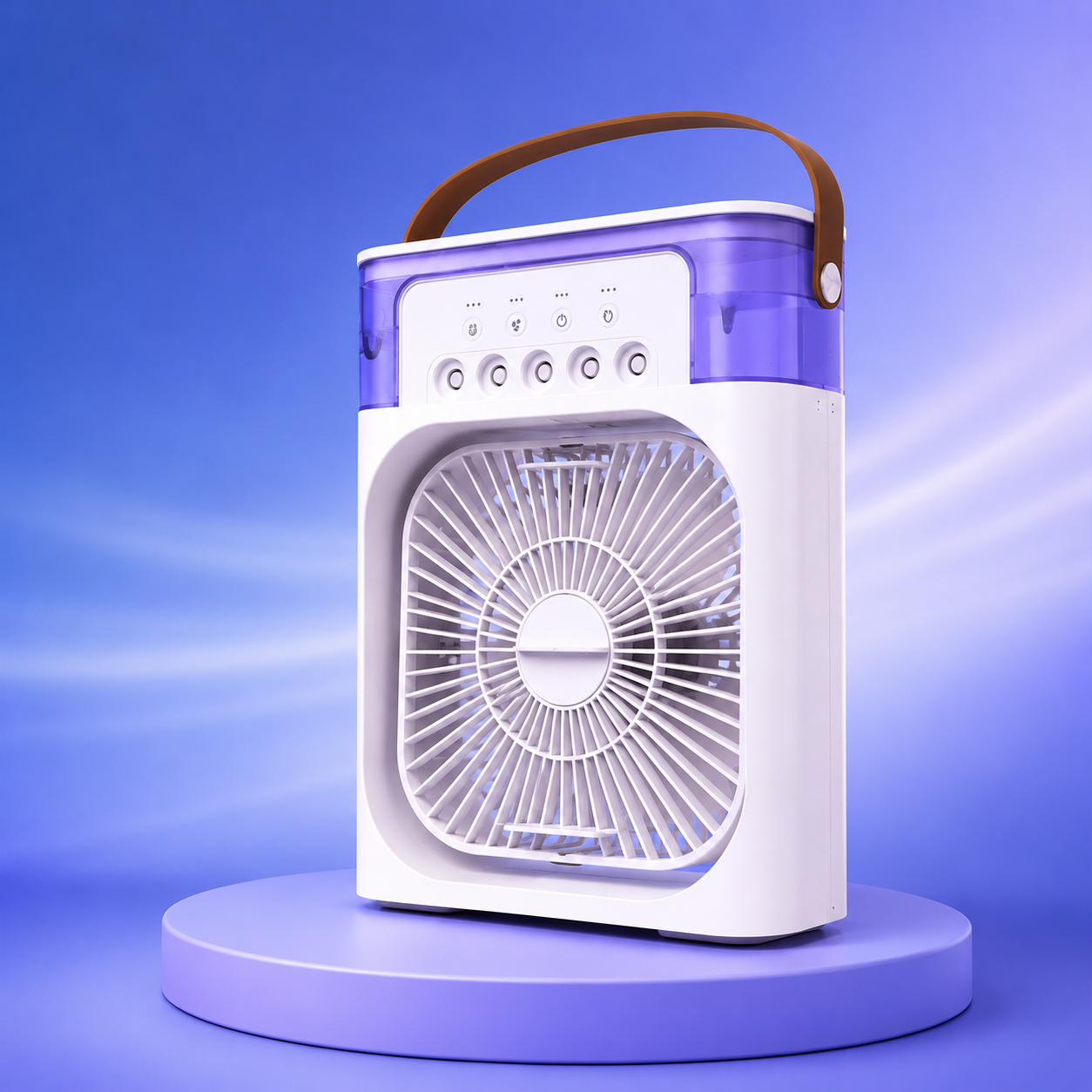 Mini Portable Air Cooler Fan – Rechargeable USB Cooling Fan with Mist Spray!!